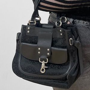 DKNY NWT Black Signature Town & Country Shoulder Bag